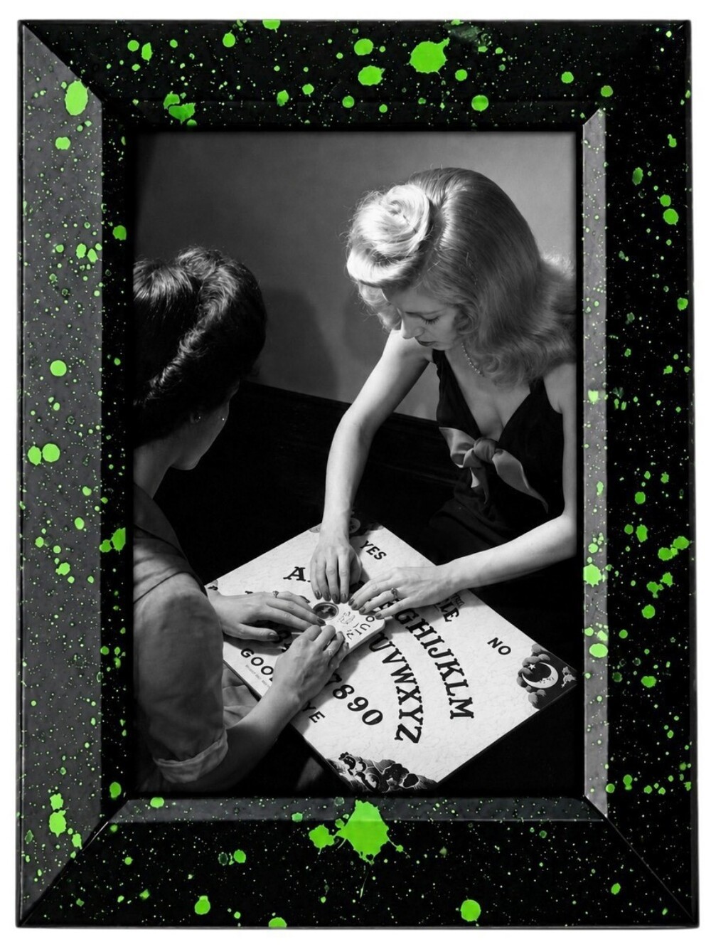Ouija Board Spirit Seance Paranormal ghost ghosts vintage framed newspaper art